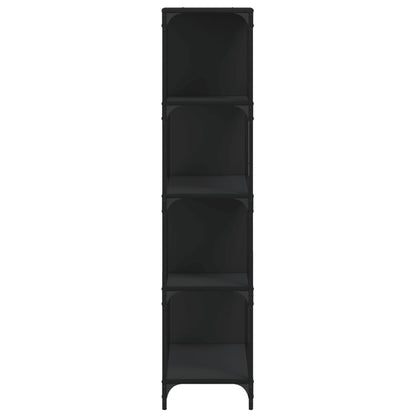 vidaXL Libreria a 4 Gradini Nera 139x33,5x149 cm in Legno Multistrato VIDAXL