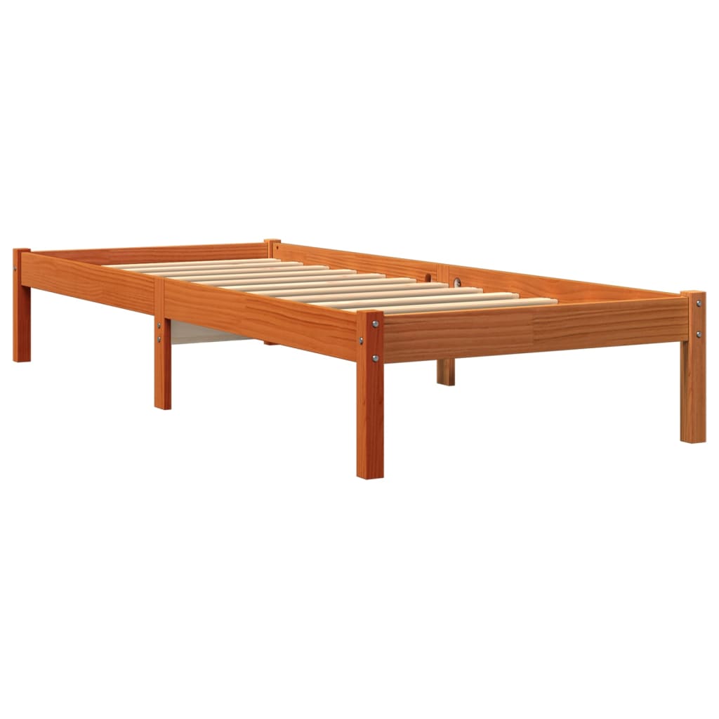 vidaXL Letto senza Materasso Marrone Cera 90x190 cm in Legno di Pino VIDAXL