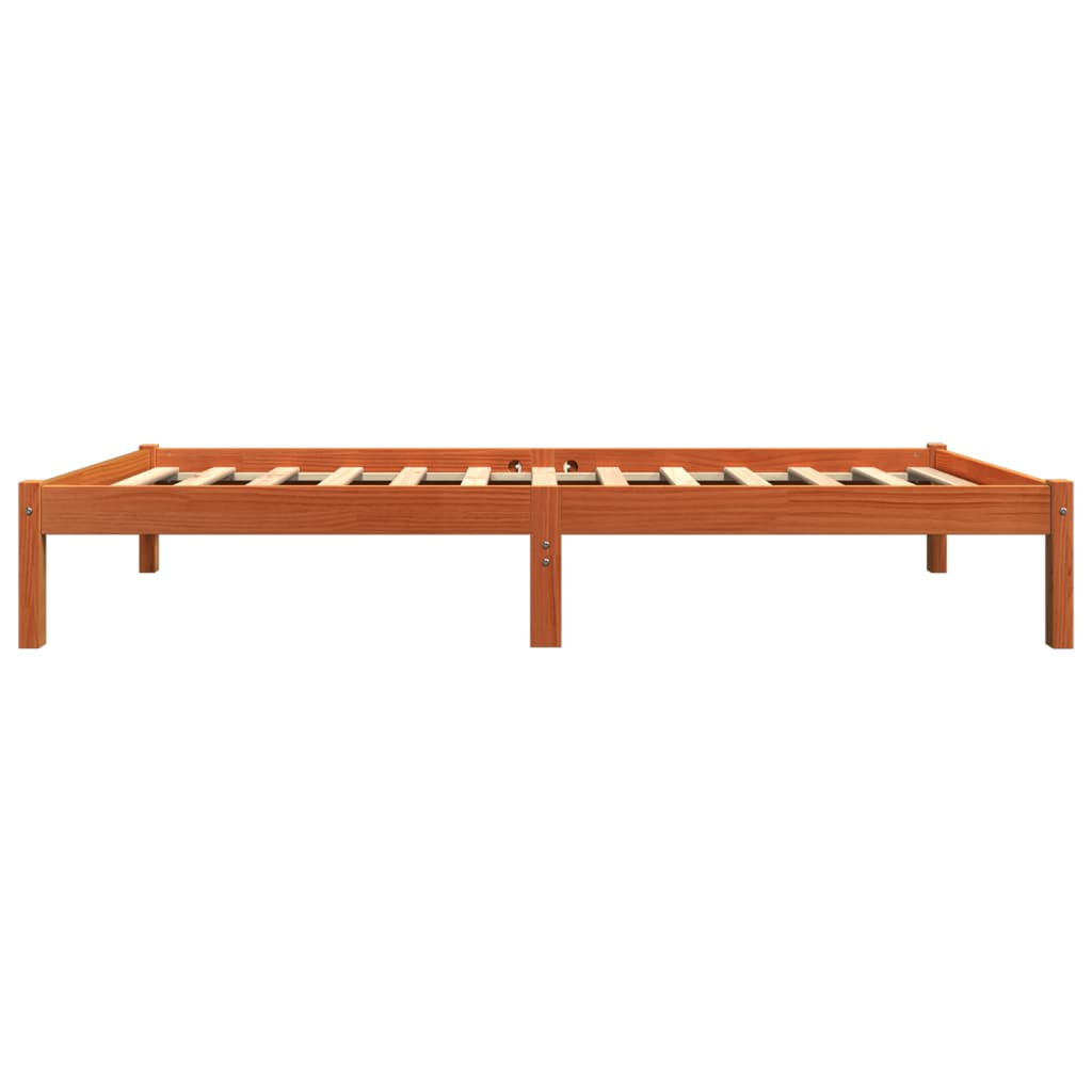 vidaXL Letto senza Materasso Marrone Cera 90x190 cm in Legno di Pino VIDAXL