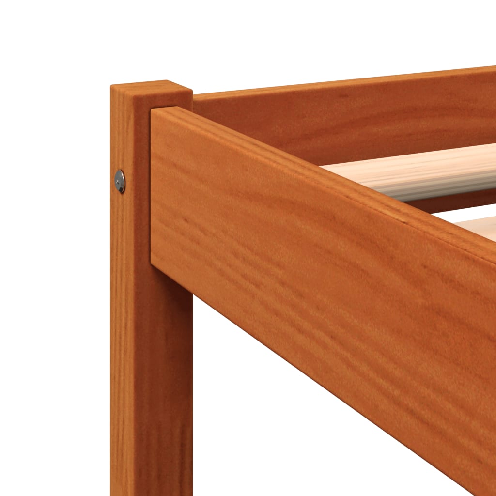 vidaXL Letto senza Materasso Marrone Cera 90x190 cm in Legno di Pino VIDAXL