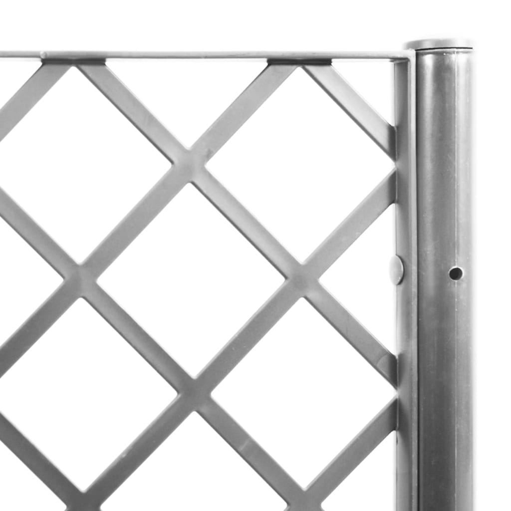 vidaXL Fioriera Giardino con Graticcio Grigio Chiaro 160x120x142 cm PP VIDAXL