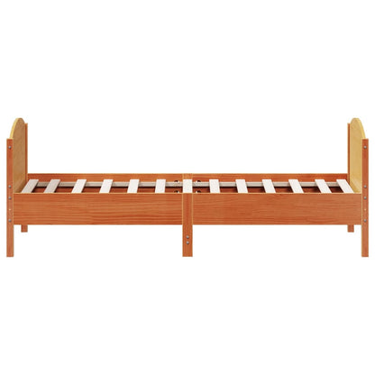 vidaXL Letto senza Materasso Marrone Cera 90x190 cm in Legno di Pino VIDAXL