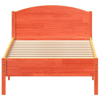 vidaXL Letto senza Materasso Marrone Cera 90x200 cm Legno di Pino VIDAXL