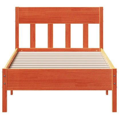 vidaXL Letto senza Materasso Marrone Cera 90x190 cm in Legno di Pino VIDAXL