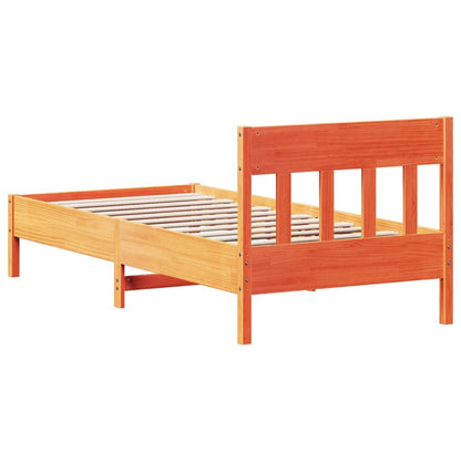 vidaXL Letto senza Materasso Marrone Cera 90x190 cm in Legno di Pino VIDAXL