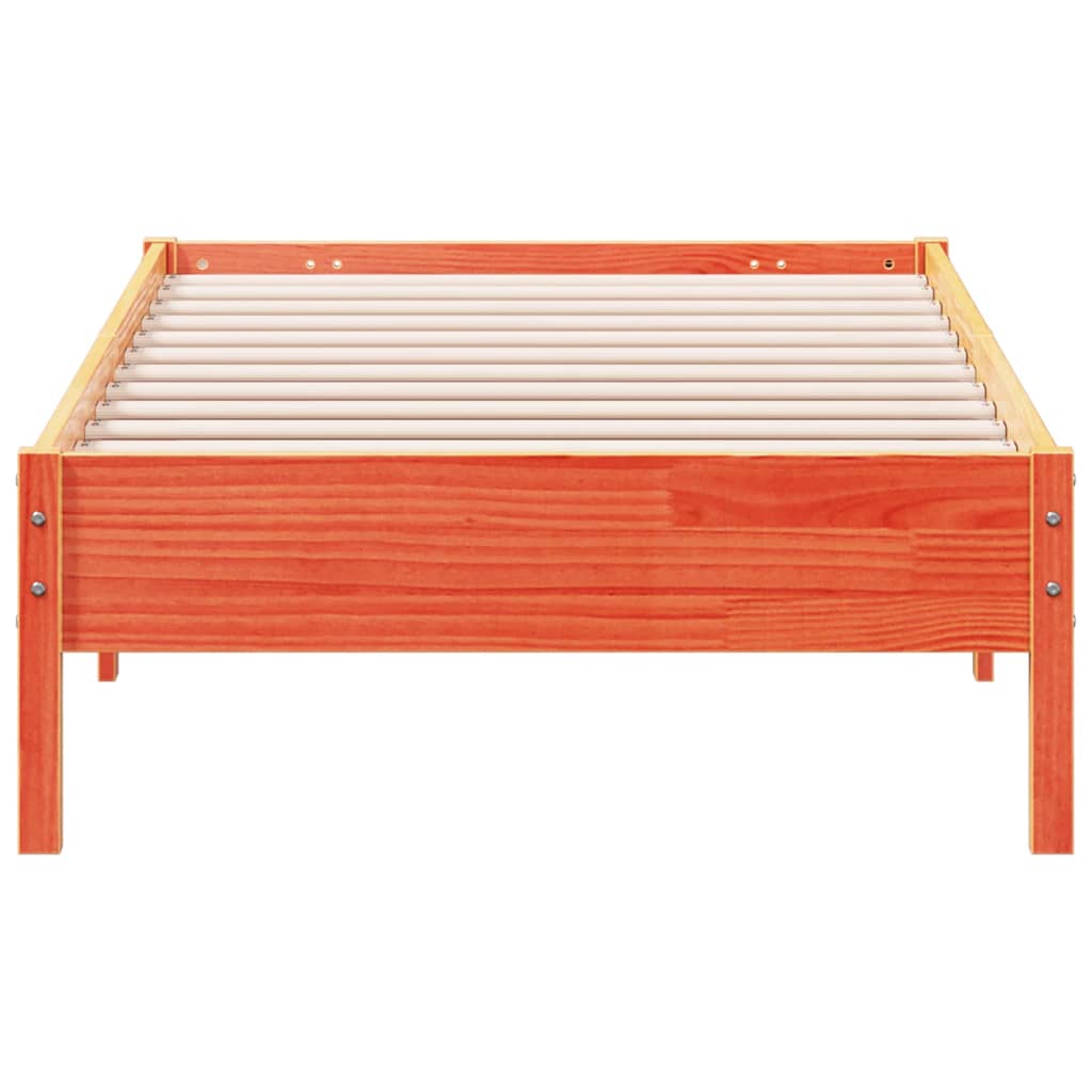 vidaXL Letto senza Materasso Marrone Cera 90x200 cm Legno di Pino VIDAXL