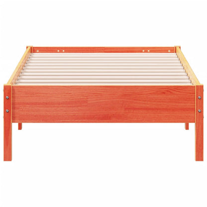 vidaXL Letto senza Materasso Marrone Cera 90x190 cm in Legno di Pino