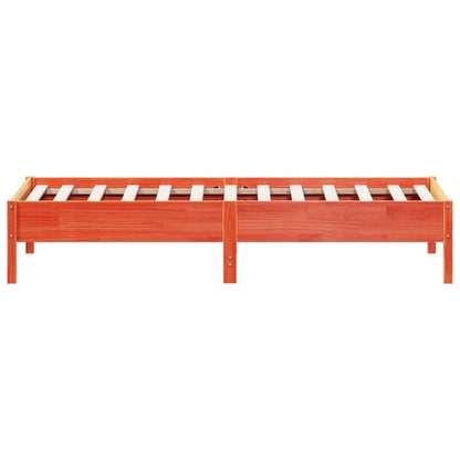 vidaXL Letto senza Materasso Marrone Cera 90x190 cm in Legno di Pino
