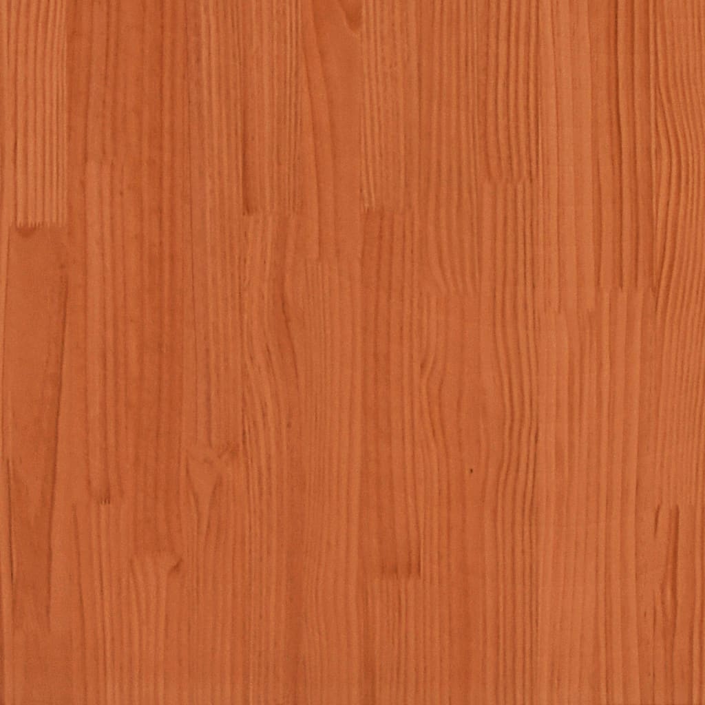 vidaXL Letto Soppalco con Scrivania Marrone Cera 90x200 cm Legno Pino