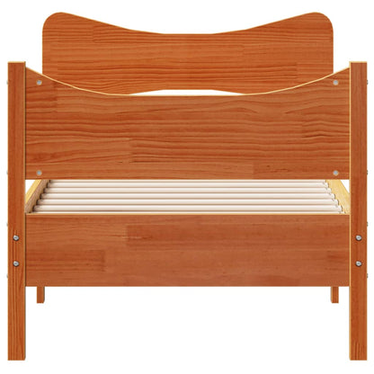 vidaXL Letto senza Materasso Marrone Cera 90x190 cm in Legno di Pino VIDAXL
