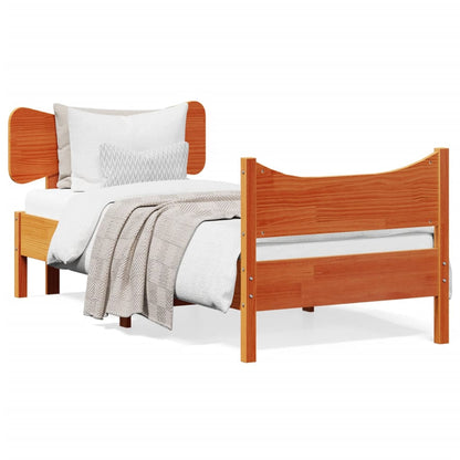 vidaXL Letto senza Materasso Marrone Cera 90x190 cm in Legno di Pino VIDAXL