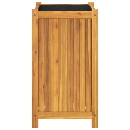 vidaXL Fioriera Giardino con Rivestimento 42x42x75 cm Massello Acacia VIDAXL