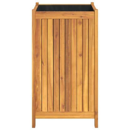 vidaXL Fioriera Giardino con Rivestimento 42x42x75 cm Massello Acacia VIDAXL