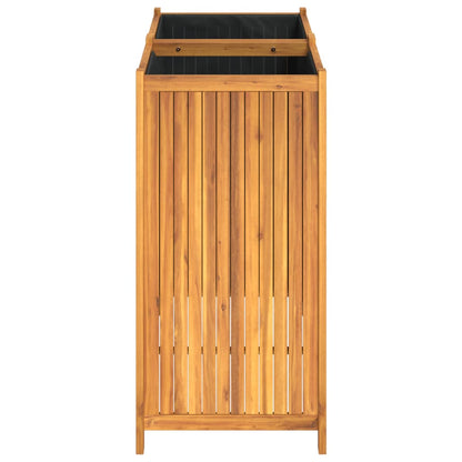vidaXL Fioriera Giardino con Rivestimento 100x50x100cm Massello Acacia VIDAXL