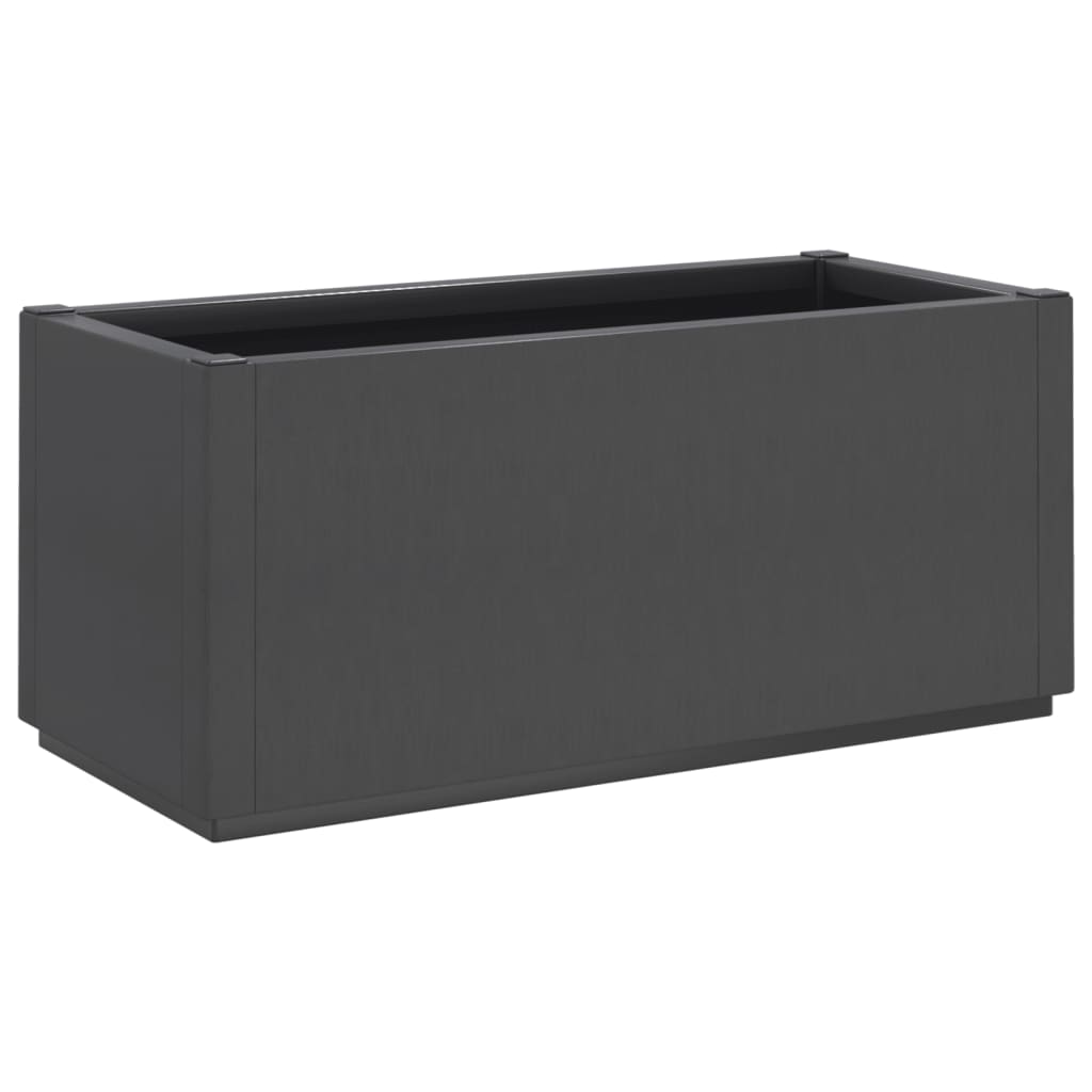 vidaXL Fioriera da Giardino Grigio Scuro 80x36x35 cm in PP VIDAXL