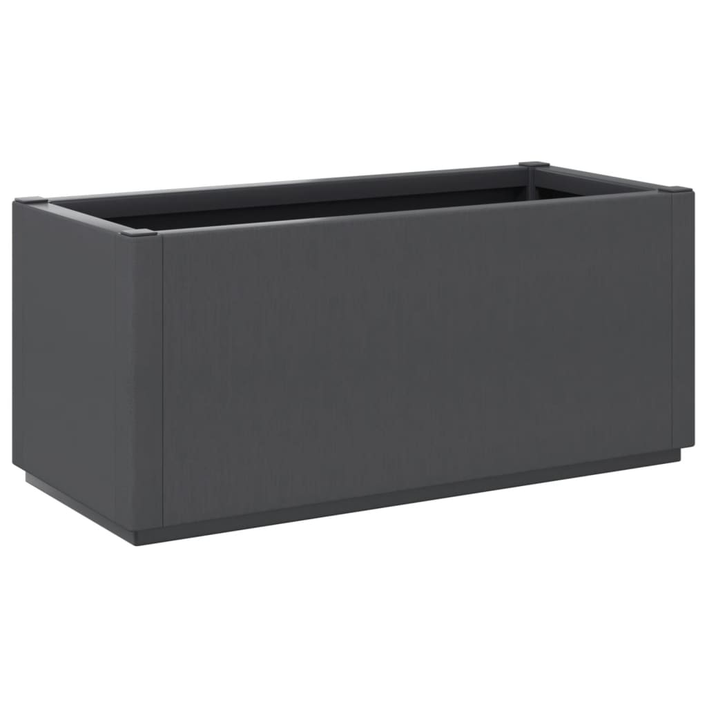 vidaXL Fioriera da Giardino Grigio Scuro 80x36x35 cm in PP VIDAXL