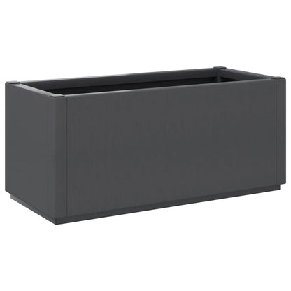 vidaXL Fioriera da Giardino Grigio Scuro 80x36x35 cm in PP VIDAXL