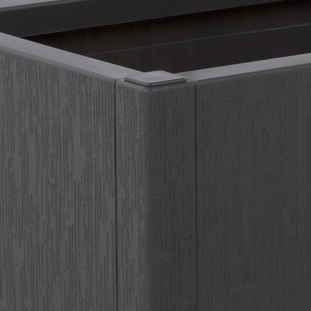 vidaXL Fioriera da Giardino Grigio Scuro 80x36x35 cm in PP VIDAXL