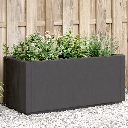vidaXL Fioriera da Giardino Grigio Scuro 80x36x35 cm in PP VIDAXL