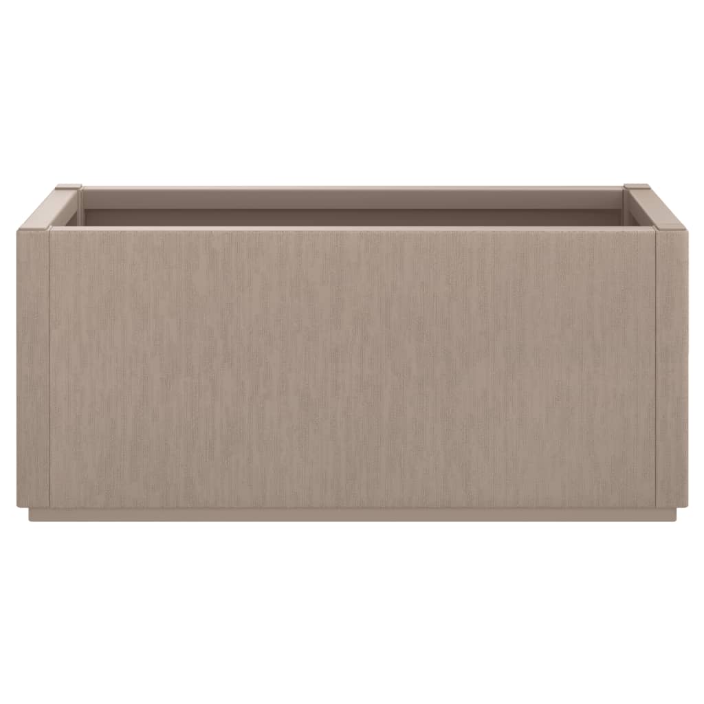 vidaXL Fioriera da Giardino Marrone Chiaro 80x36x35 cm in PP