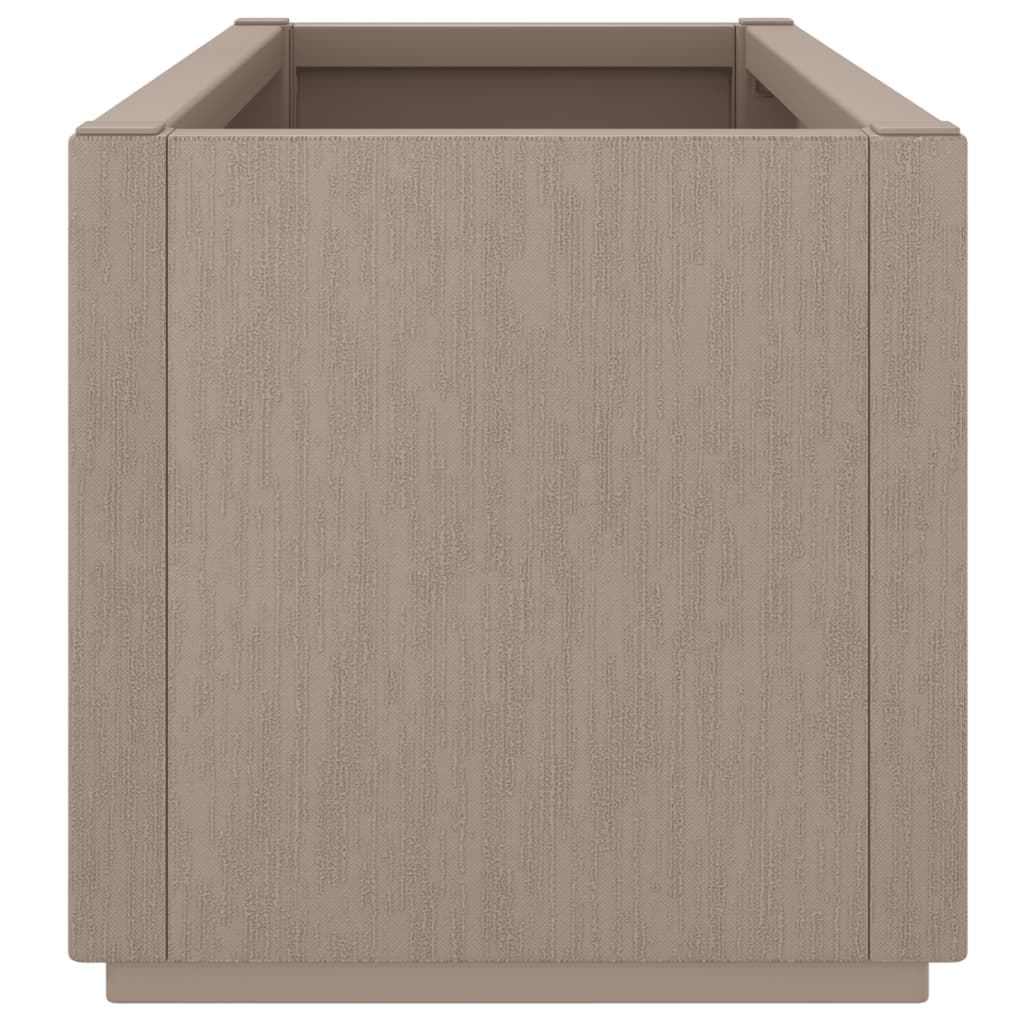 vidaXL Fioriera da Giardino Marrone Chiaro 80x36x35 cm in PP