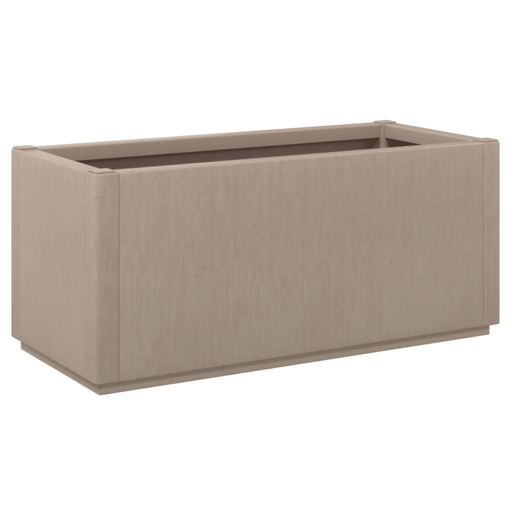 vidaXL Fioriera da Giardino Marrone Chiaro 80x36x35 cm in PP