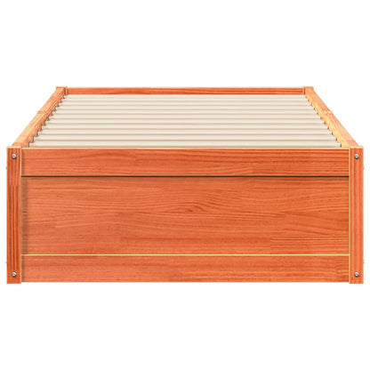 vidaXL Letto senza Materasso Marrone Cera 90x200 cm Legno di Pino VIDAXL