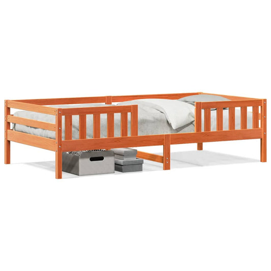 vidaXL Letto senza Materasso Marrone Cera 90x190 cm in Legno di Pino VIDAXL