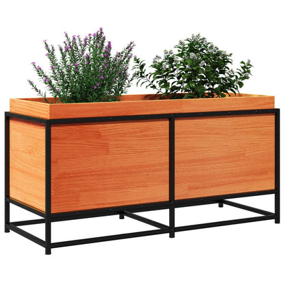 vidaXL Fioriera Giardino Marrone Cera 100x40x50 cm Legno Massello Pino VIDAXL