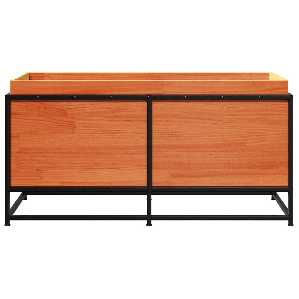 vidaXL Fioriera Giardino Marrone Cera 100x40x50 cm Legno Massello Pino VIDAXL