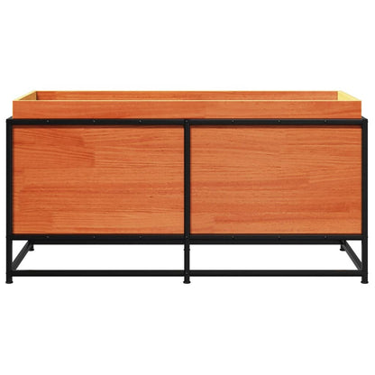 vidaXL Fioriera Giardino Marrone Cera 100x40x50 cm Legno Massello Pino VIDAXL