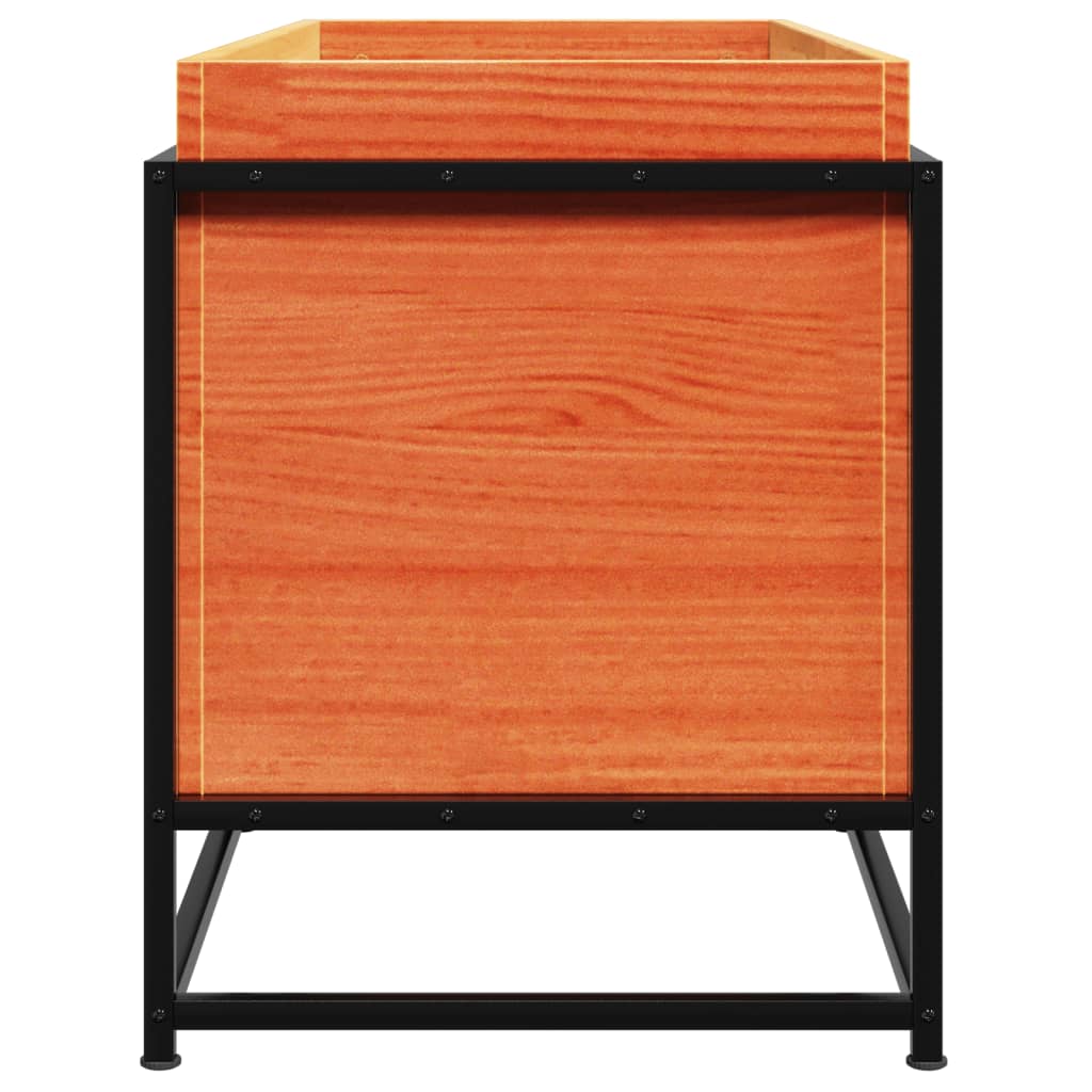 vidaXL Fioriera Giardino Marrone Cera 100x40x50 cm Legno Massello Pino VIDAXL