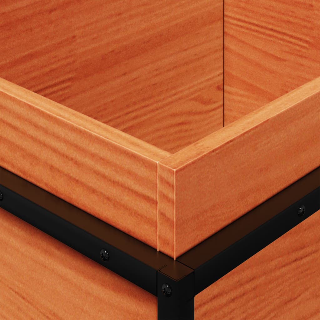 vidaXL Fioriera Giardino Marrone Cera 100x40x50 cm Legno Massello Pino VIDAXL