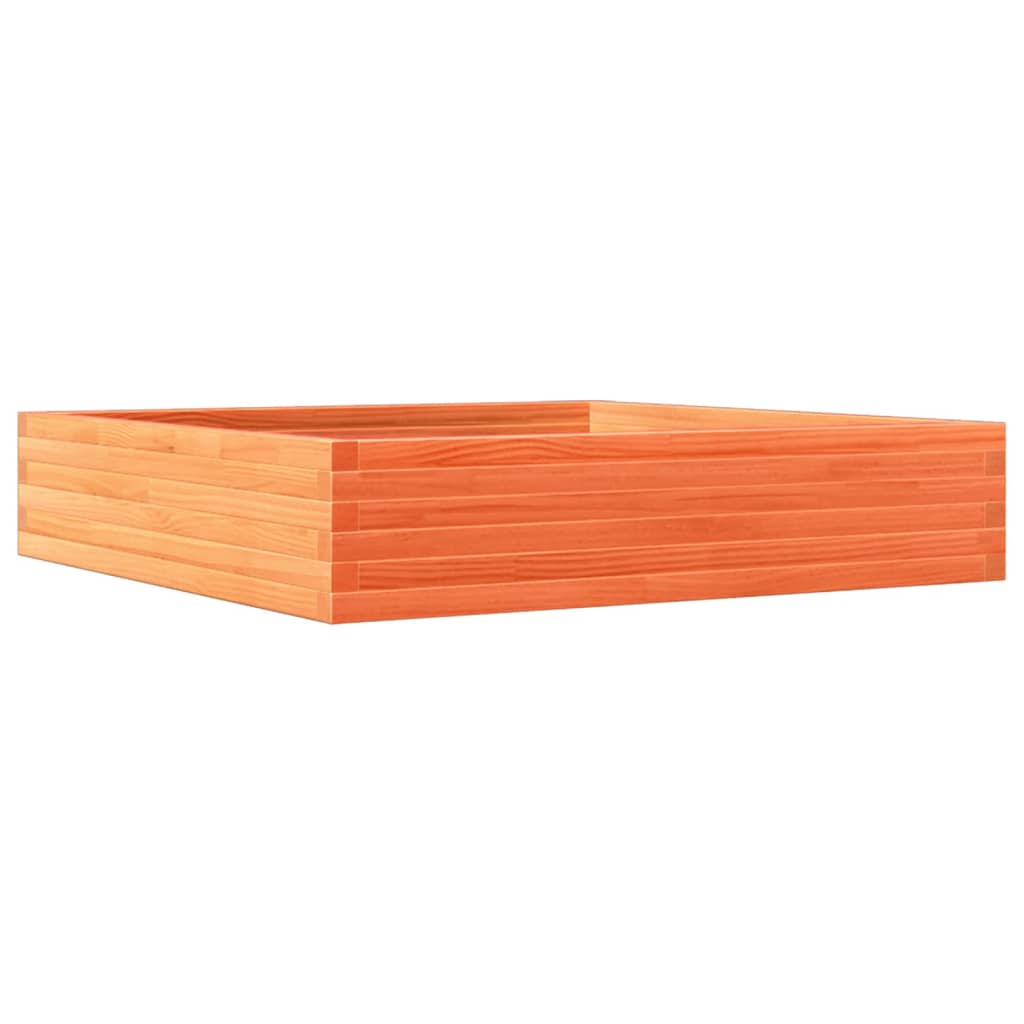 vidaXL Fioriera Giardino Marrone Cera 110x110x23cm Legno Massello Pino VIDAXL