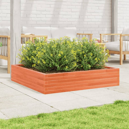 vidaXL Fioriera Giardino Marrone Cera 110x110x23cm Legno Massello Pino VIDAXL