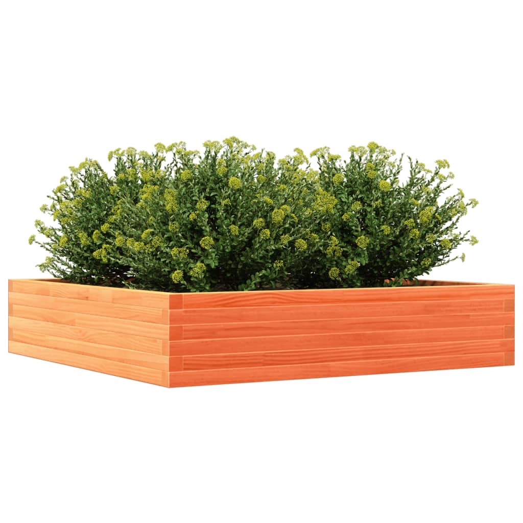 vidaXL Fioriera Giardino Marrone Cera 110x110x23cm Legno Massello Pino VIDAXL