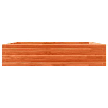 vidaXL Fioriera Giardino Marrone Cera 110x110x23cm Legno Massello Pino VIDAXL