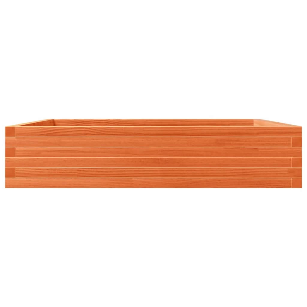 vidaXL Fioriera Giardino Marrone Cera 110x110x23cm Legno Massello Pino VIDAXL