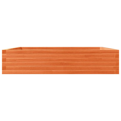 vidaXL Fioriera Giardino Marrone Cera 110x110x23cm Legno Massello Pino VIDAXL