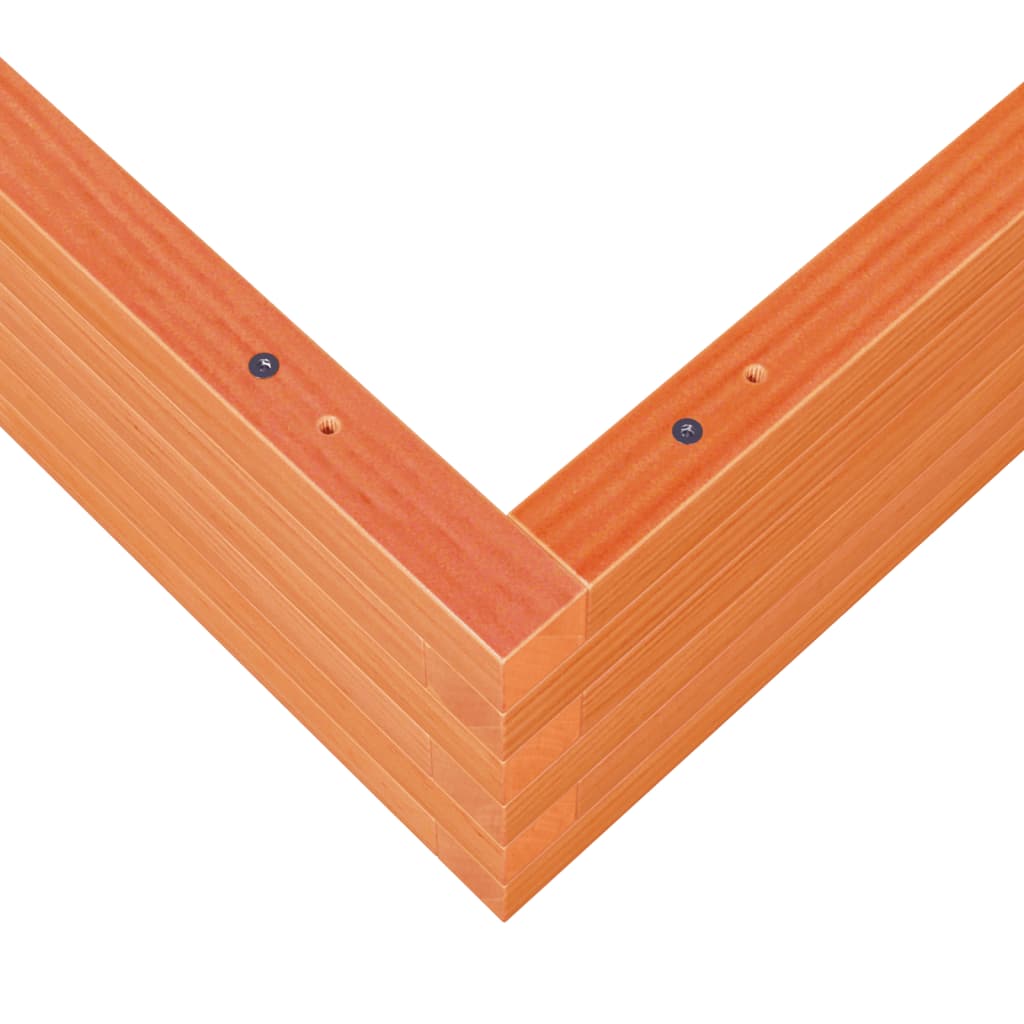 vidaXL Fioriera Giardino Marrone Cera 110x110x23cm Legno Massello Pino VIDAXL