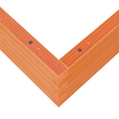 vidaXL Fioriera Giardino Marrone Cera 110x110x23cm Legno Massello Pino VIDAXL