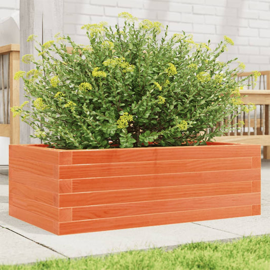 vidaXL Fioriera Giardino Marrone Cera 70x40x23cm Legno Massello Pino VIDAXL