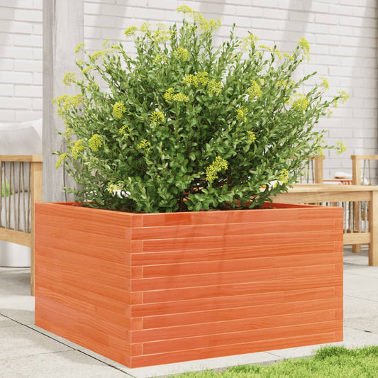 vidaXL Fioriera Giardino Marrone Cera 80x80x45,5cm Legno Massello Pino VIDAXL