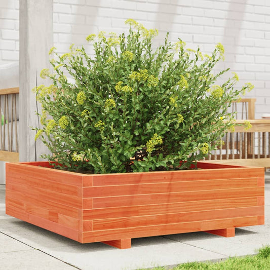 vidaXL Fioriera Giardino Marrone Cera 80x80x26,5cm Legno Massello Pino VIDAXL