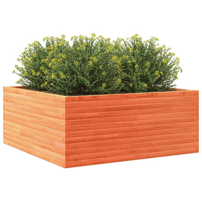 vidaXL Fioriera Giardino Marrone Cera 110x110x46cm Legno Massello Pino
