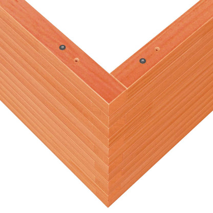vidaXL Fioriera Giardino Marrone Cera 110x110x46cm Legno Massello Pino
