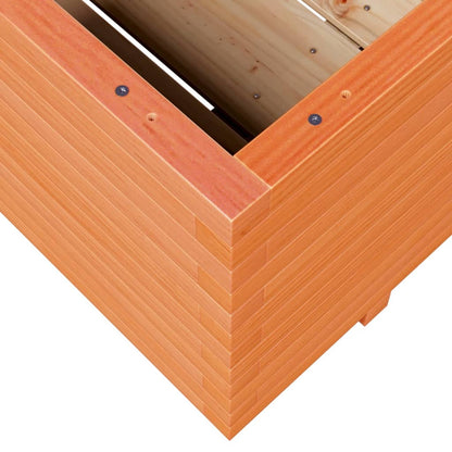 vidaXL Fioriera Giardino Marrone Cera 110x110x49,5 Legno Massello Pino