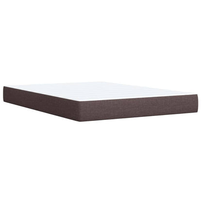 vidaXL Giroletto a Molle con Materasso Marrone Scuro 140x200cm Tessuto VIDAXL
