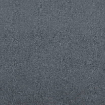 vidaXL Giroletto a Molle con Materasso Grigio Scuro 80x200 cm Velluto