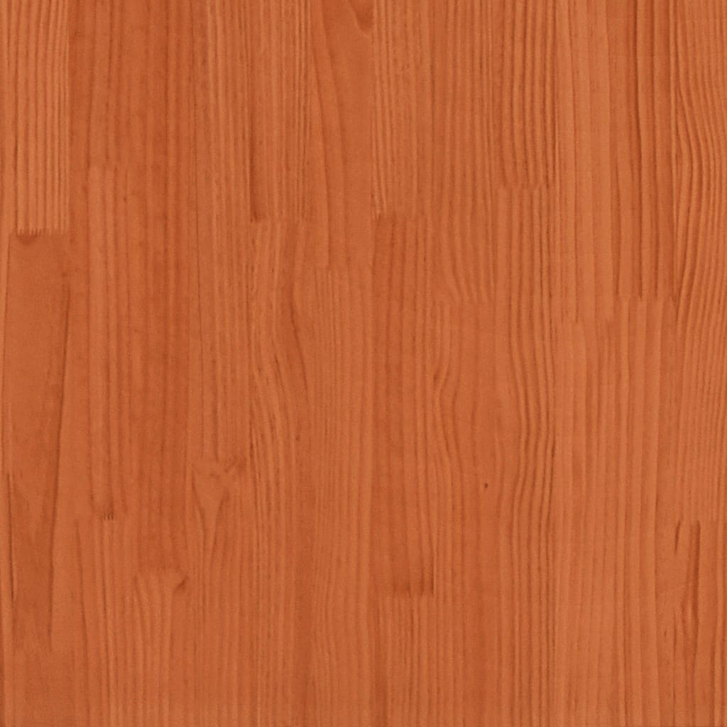 vidaXL Letto Soppalco Scrivania e Scala Marrone Cera 140x200cm Pino VIDAXL